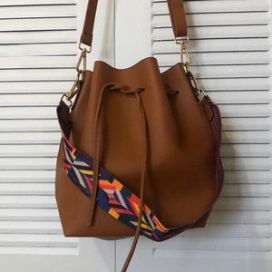 PU Leather Bucket Bag